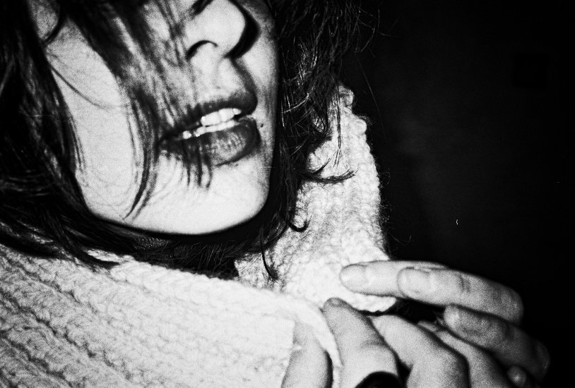 Portrait noir et blanc, sujet anonyme