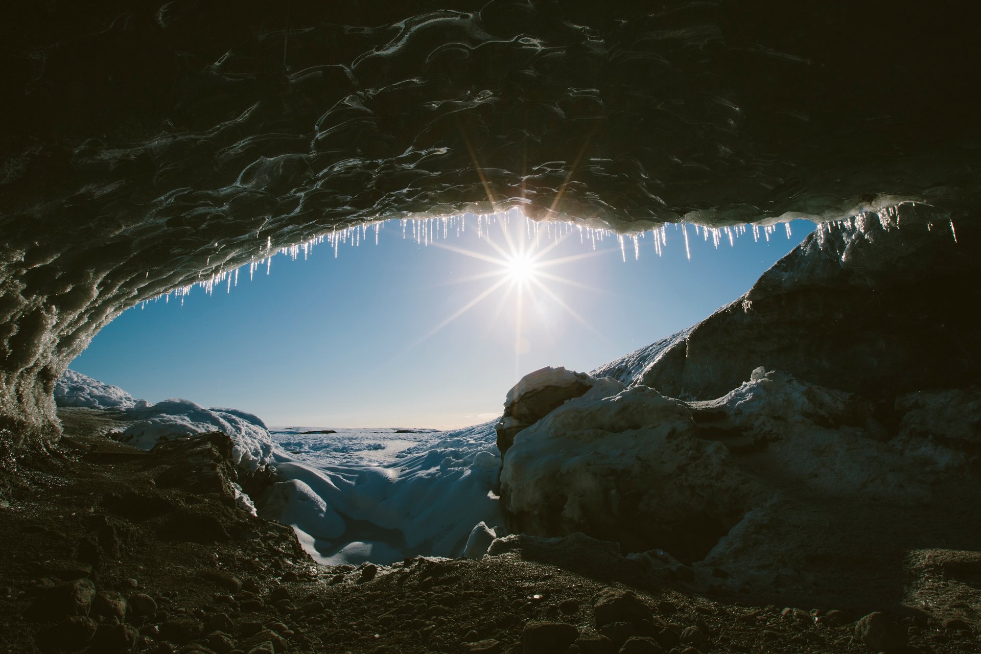 Icelandic landscape, coastline and rock formations